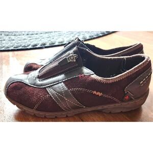 Dr Scholls Brown Suede Leather Mules Flats - Womens Size 6.5 W Zip Top